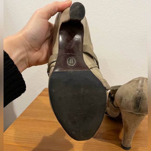 FRYE 8 Allie Softy Pump sage-gray heels booties - Picture 3 of 9